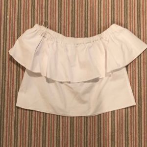 Top Shop White Off the Shoulder top